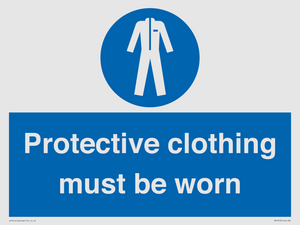 Protective clothing must be worn